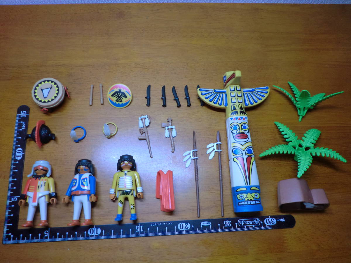 Купить playmobil 3873 totem pole warriors native american indians