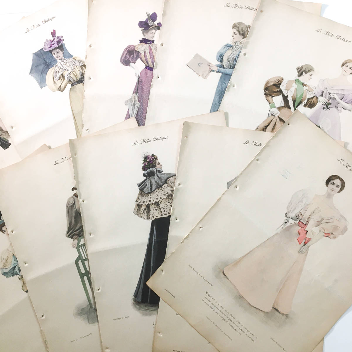 フランス アンティーク モード誌 1800年中期〜 ファッションプレート 7