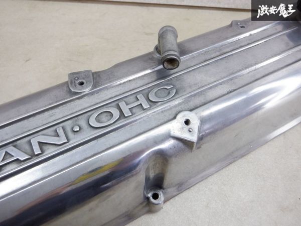 デカ文字希少 日産純正 L型エンジン用 ベッドカバーカムカバー デカ