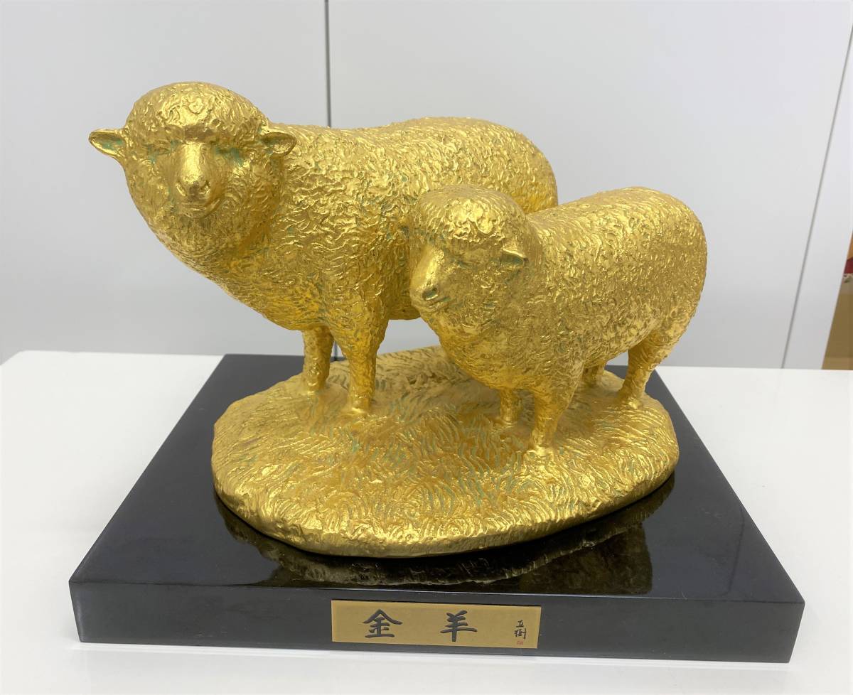 hk☆文化勲章受賞者 富永直樹作 本金箔仕上げ ブロンズ製 高岡銅器