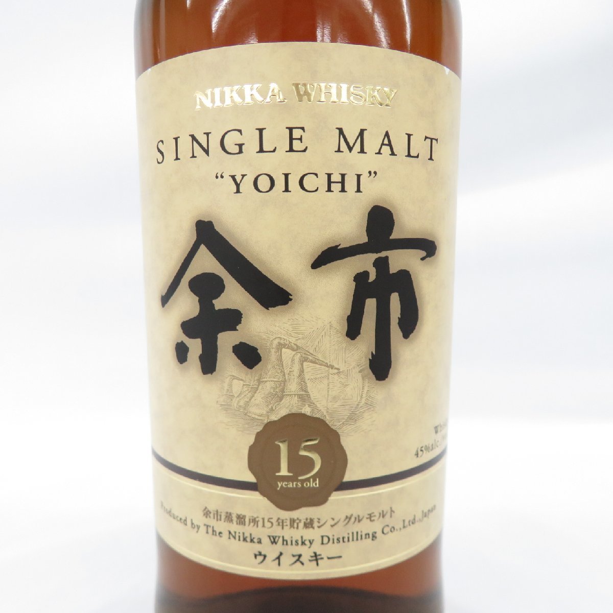 未開栓】NIKKA ニッカ シングルモルト 余市 15年 ウイスキー 700ml 45