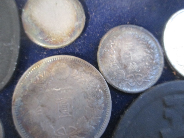 TA6899 額装古銭/絵銭/近代貨幣/色々大量/本物 参考品/約100点(その他)