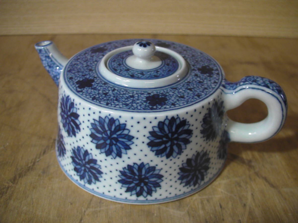 景徳鎮 細密藍模様急須(色絵磁器)｜売買されたオークション情報、yahoo