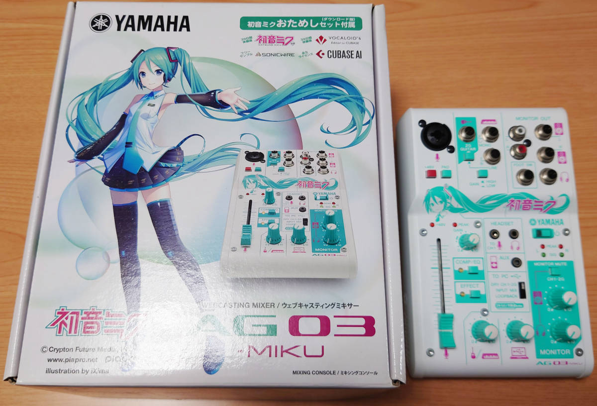 YAMAHA ウェブキャスティングミキサー AG03-MIKU 初音ミク オーディオ