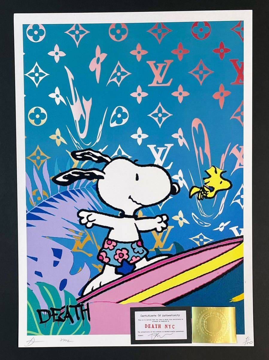 DEATH NYC 世界限定100枚 アートポスター Banksy バンクシー 風船と