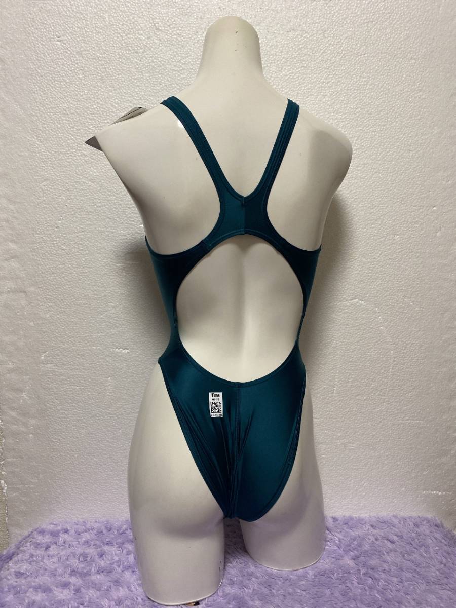 アシックス 競泳水着 ハイドロSP 無地 ホールドカット ハイカット 即決 女L