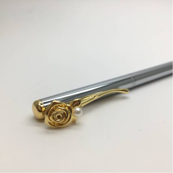 美品☆ミキモト ボールペン ばら 薔薇 真珠 パール ①