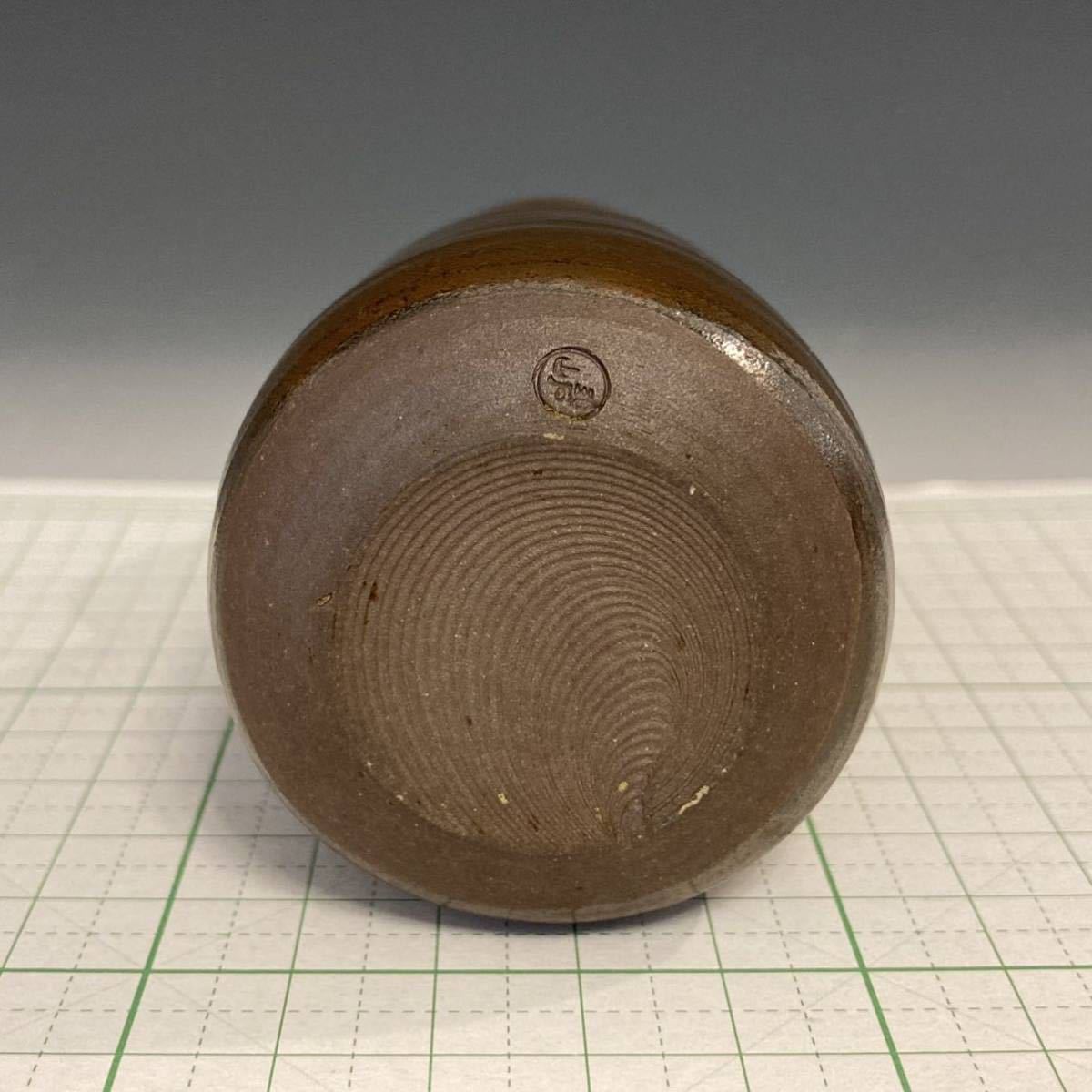 高取茶入 鬼丸碧山 替仕服付 共箱 茶道具 名物裂 鴛鴦緞子(