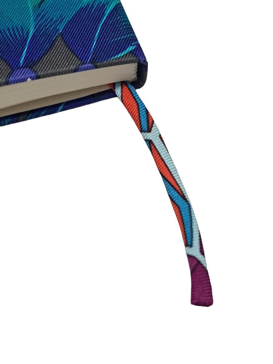 未使用 エルメス HERMES ノート メモ帳 シルクツイル グレー ブルー 羽