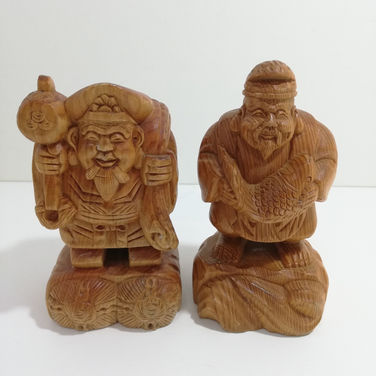 取引者様限定】木製 七福神 縁起物 美術品 アンティークコレクション