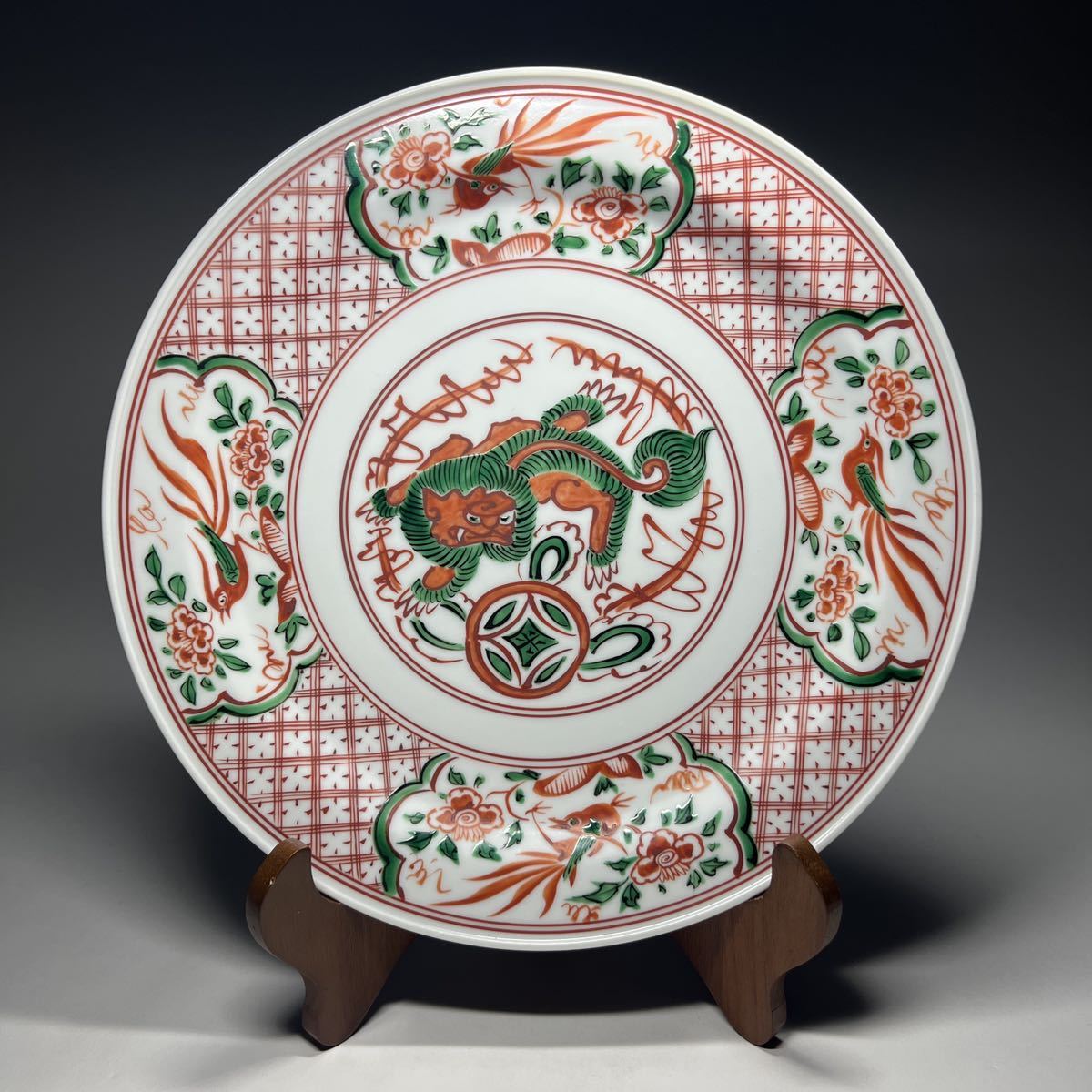 京焼き 三浦竹泉造 花鳥絵図面盃 共箱 【エ】飾皿 京