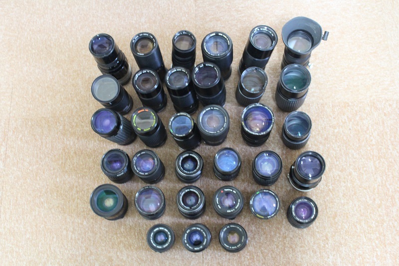 ☆33個まとめ売り☆CANON/ PENTAX/ MINOLTA/SIGMA 他 MFレンズ等