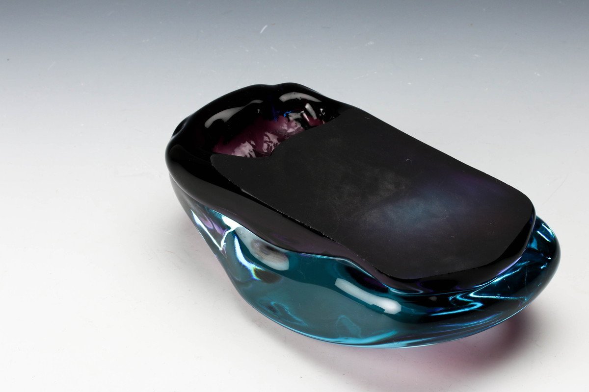 硝硯 益田芳徳氏作 桐箱入