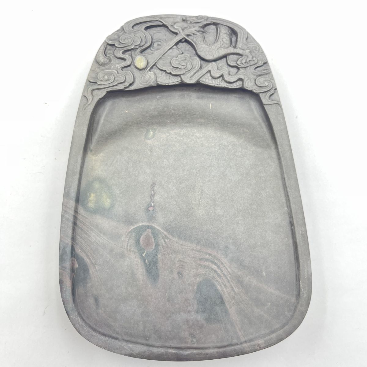 特大□中国□端渓硯 銘文「永和九年」 刻 何其仁作 唐物 時代物 骨董