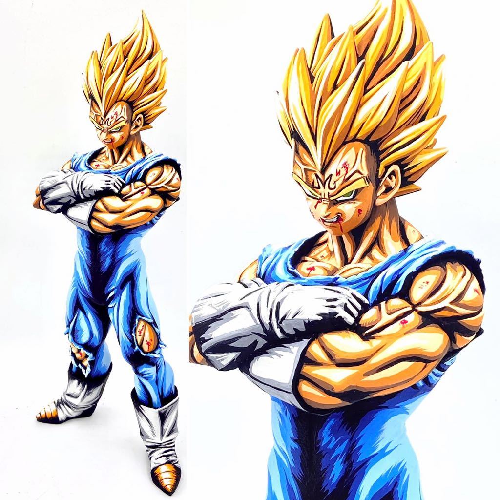 ドラゴンボール グランディスタ 魔人ベジータ フィギュア リペイント 2