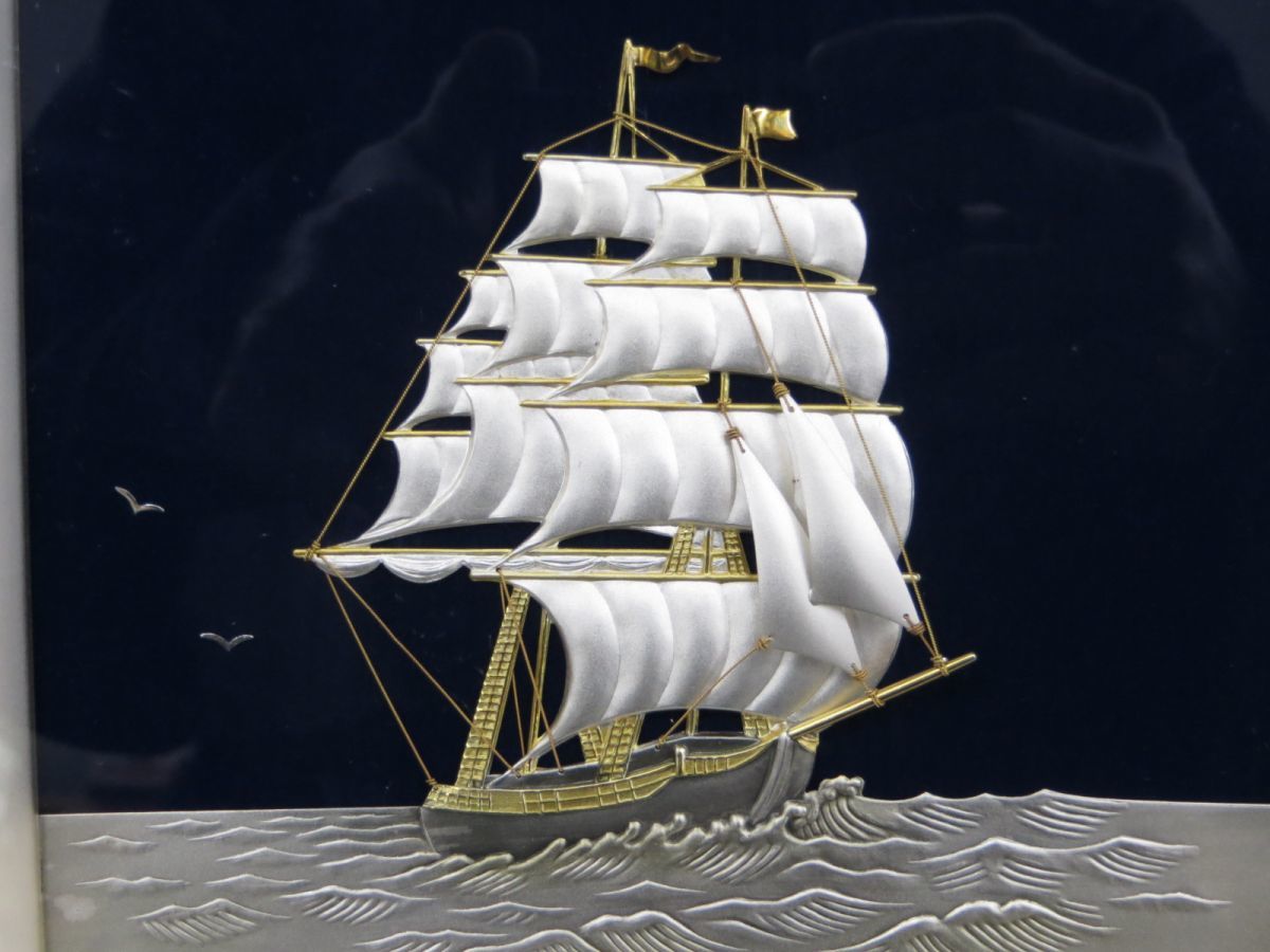 純銀 額 帆船 4号 - TAKEHIKO - 武比古 - 日本の伝統工芸・関工芸株式