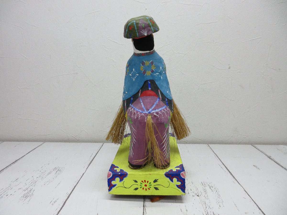 A3 沖縄張子 古倉保文 琉球郷土玩具 チンチン馬 張り子 年賀切手 民芸