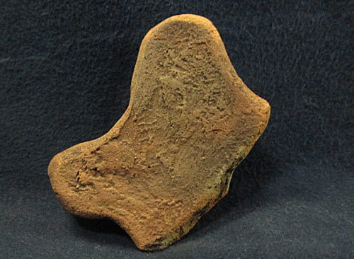 縄文期 伝青森県西津軽郡森田村石神遺跡周辺出土 十字形板