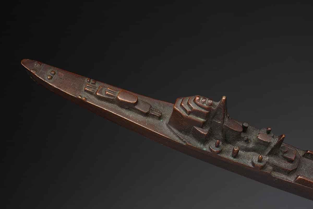 横須賀海軍工廠 昭和11年大演習観艦式記念 文鎮 【公式通販】