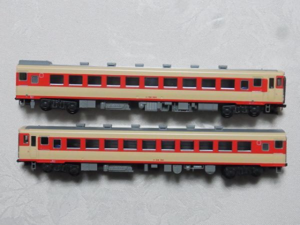 KATO キハ58系(非冷房車) 急行「ざおう」より キハ58、キハ28 2両