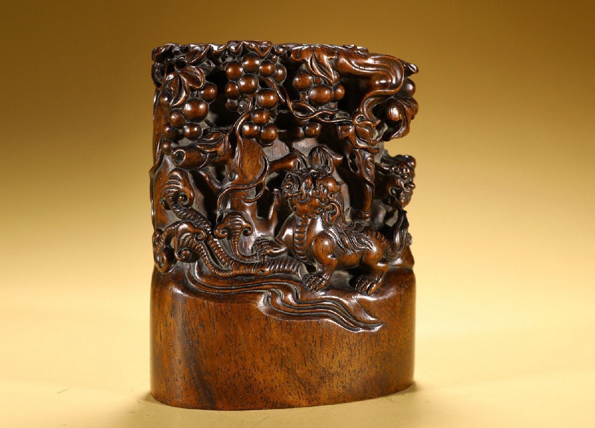 Yahoo!オークション - 【閑】時代物 大型寿山石 高浮彫『祥瑞山水人物