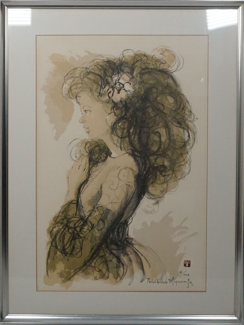 宮永岳彦 「裸婦 薫」 /リトグラフ/直筆サイン・印有り/1986年より制作