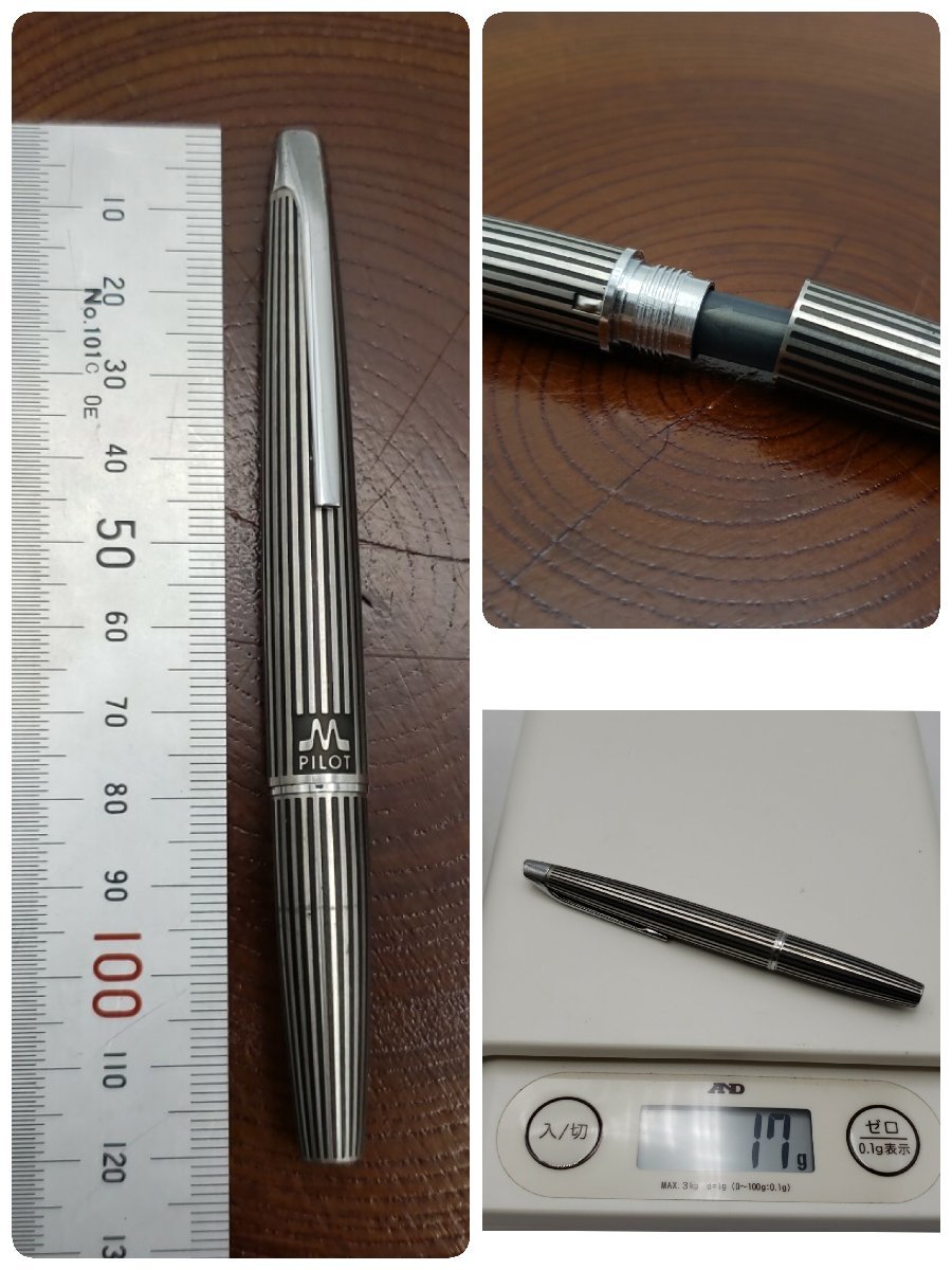 M様専用超美品！！レア品！PILOT 万年筆 ミューμストライプ格子柄