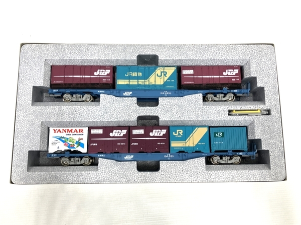 KATO 3-511 コキ104 18Dコンテナ積載 2両セット入 鉄道模型 ジャンク