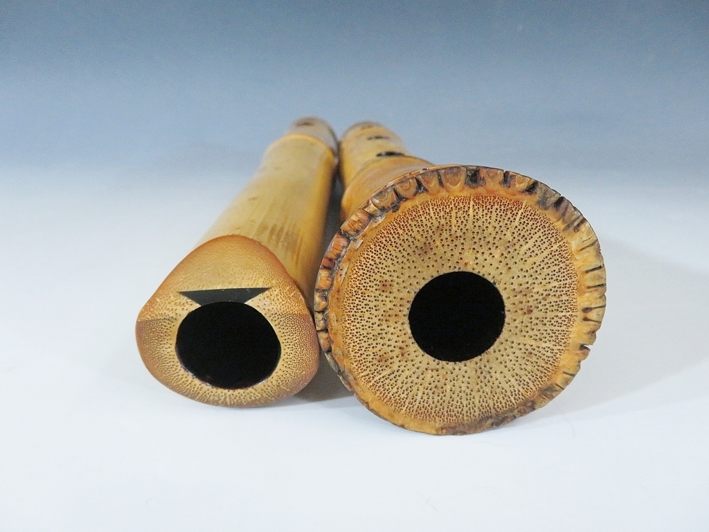 尺八 琴古流 大宝 2印一尺五寸管 中継ぎ 籐巻き 銀三線 【音出し確認