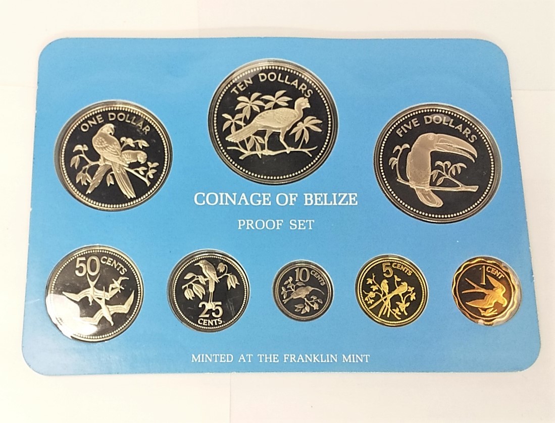 コイン ベリーゼ 1976 プルーフ セット 8種 フランクリン・ミント認定
