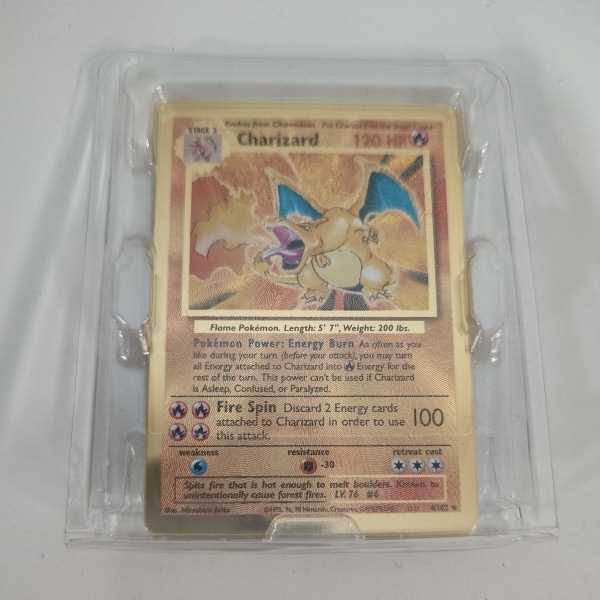 ポケカ公式メタルカードピカチュウリザードン 25th 海外限定 psa8