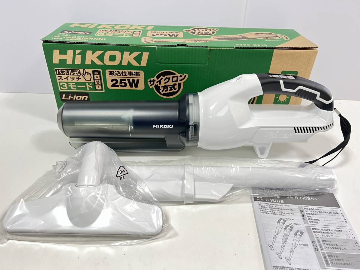 限定カラー HiKOKI 18V パネルスイッチ&サイクロン R18DB (S) 新型