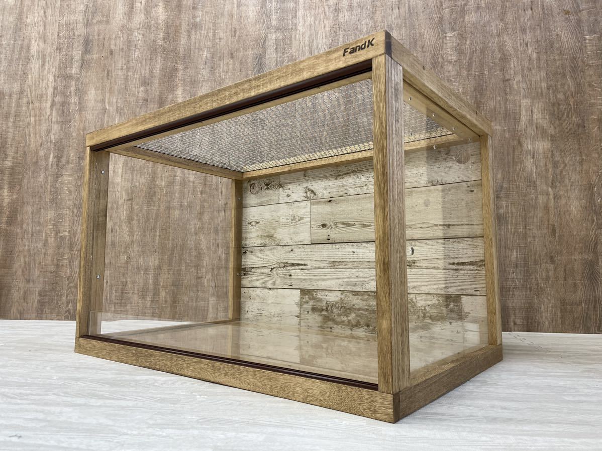 FandK爬虫類木製ケージ ハリネズミ仕様 幅700奥行450高さ450 パイン