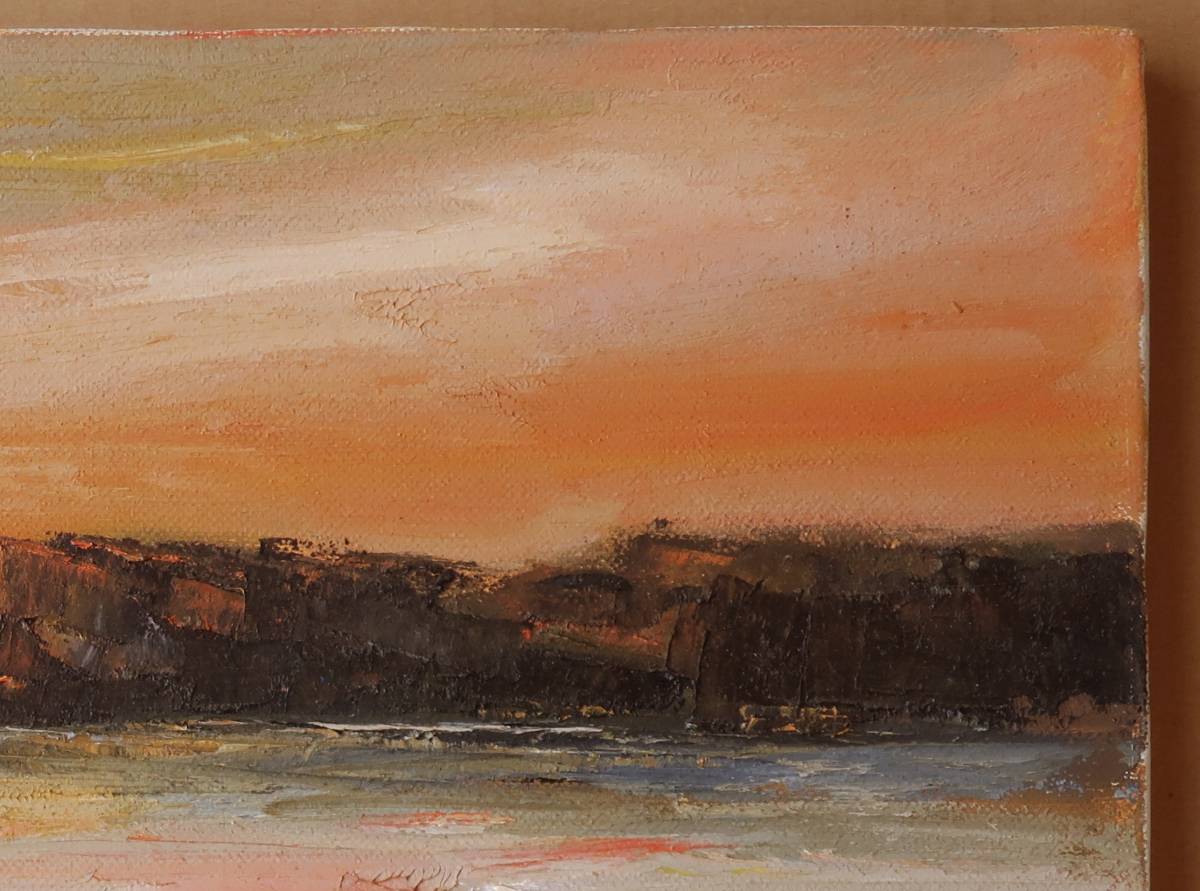 油彩 井田繁 6号 油絵 肉筆 キャンバス 真作保証 元光陽会運営委員