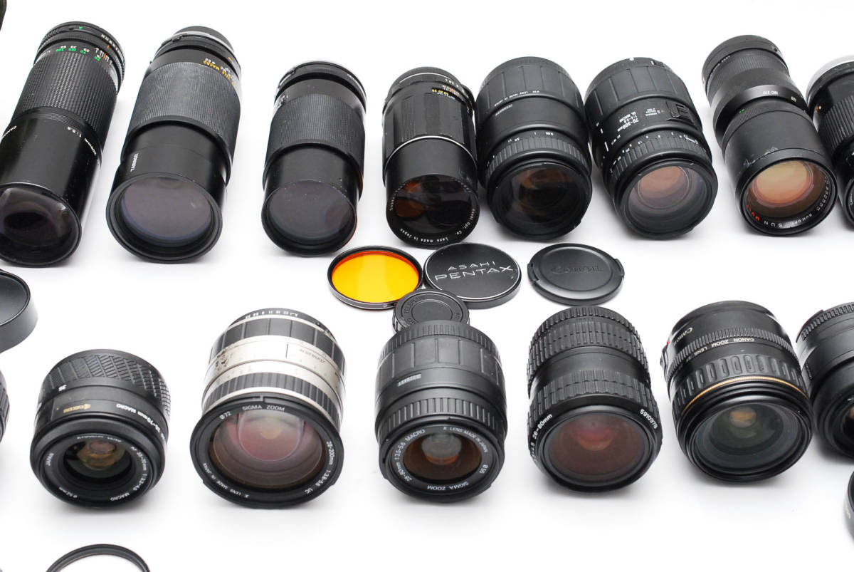 ジャンク カメラ レンズ まとめ売り Canon NIKON 等 31本 ジャンク