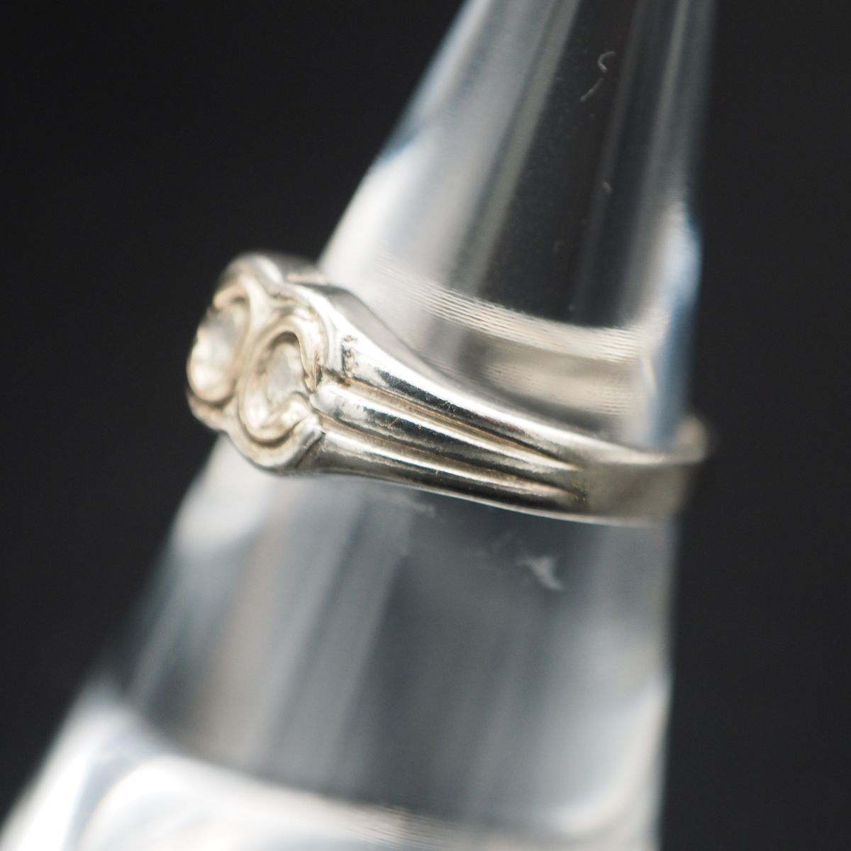 B679 ヴィンテージ SILVER925 K10刻印 リング デザイン シルバー