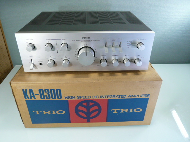 中古 TRIO KA-8300 トリオ プリメインアンプデッキ 元箱付 通電のみ 品