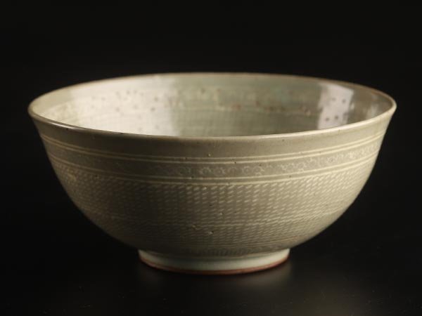 琴》送料無料 朝鮮美術 高麗青磁 茶碗 KO155 茶碗 高麗青磁 青磁 青磁茶碗