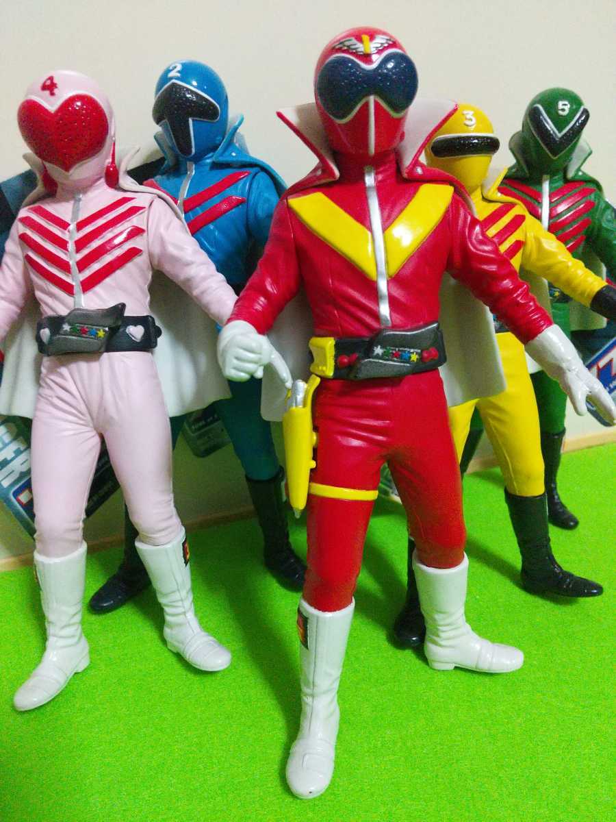 バンダイソフビ魂タグ付秘密戦隊ゴレンジャー5体セット