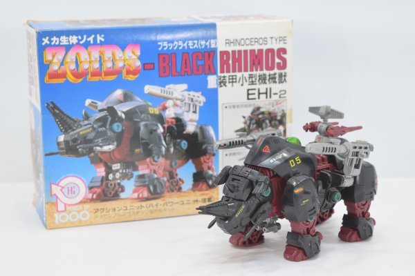 動確 トミー 旧ゾイド ブラックライモス サイ型 EHI-2 元箱付 メカ生体