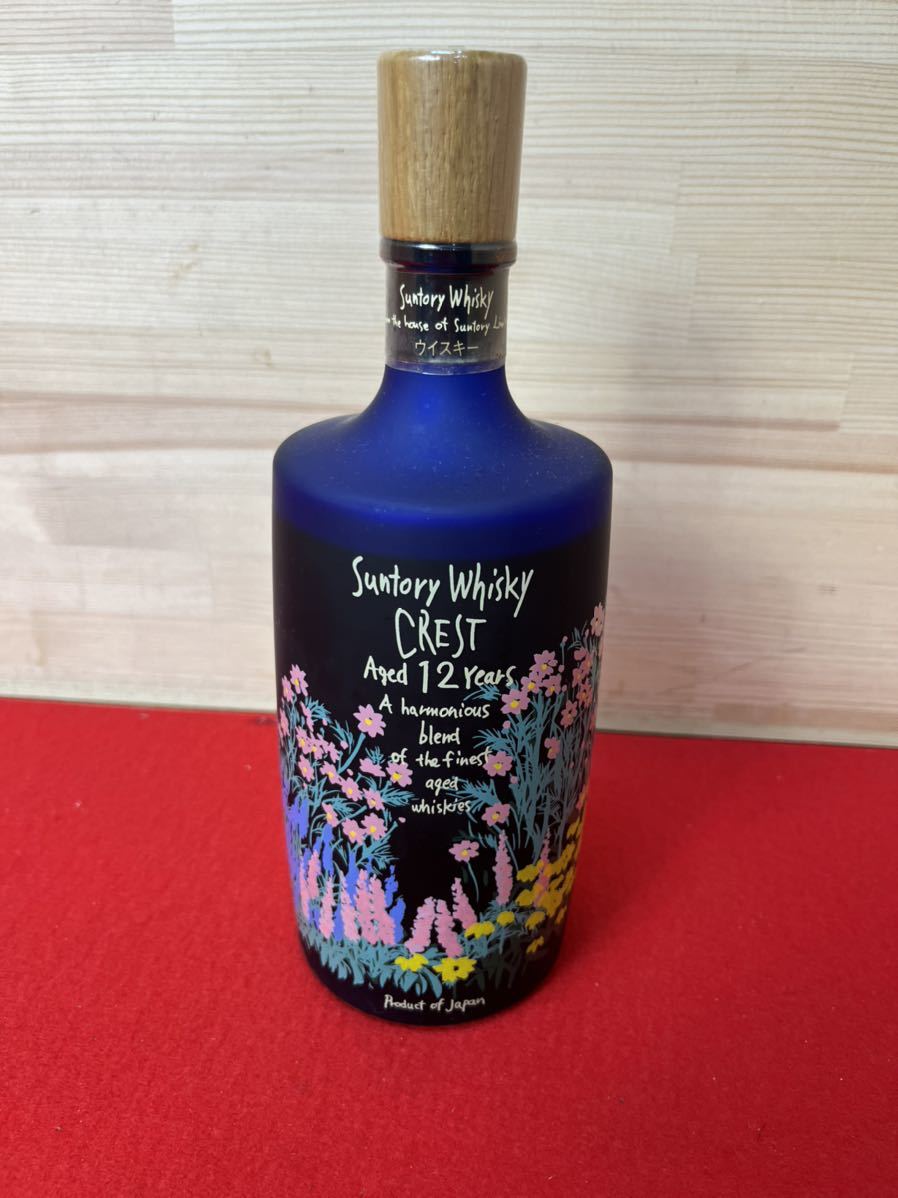 希少未開栓サントリー クレスト 12年 秋の花 限定ボトル 希少未開栓