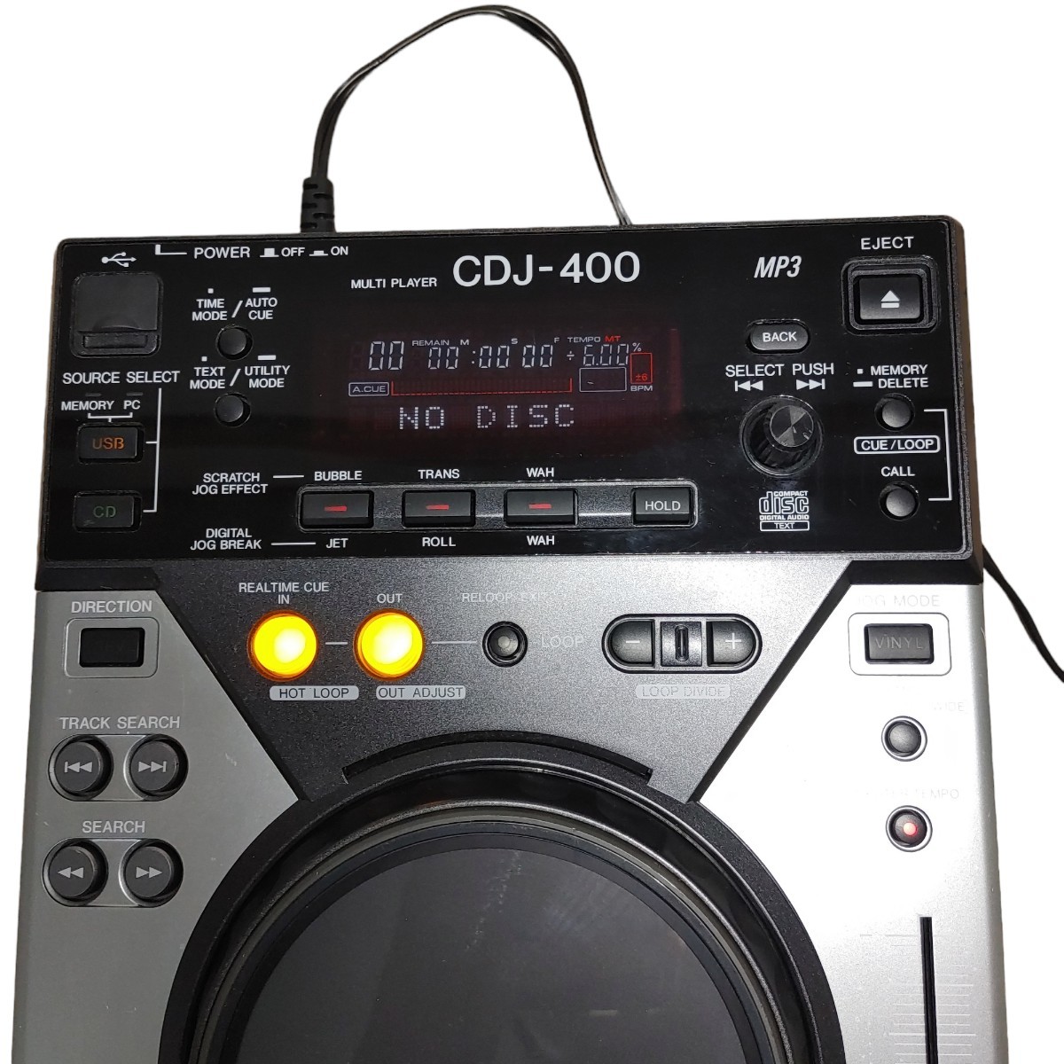Pioneer パイオニア CDJ-400 DJ用 CDプレーヤー ターンテーブ Pioneer
