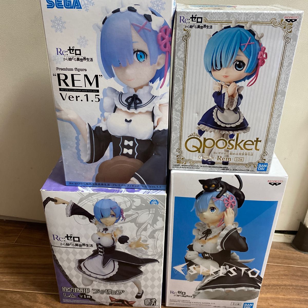 リゼロ レム フィギュア4種セット