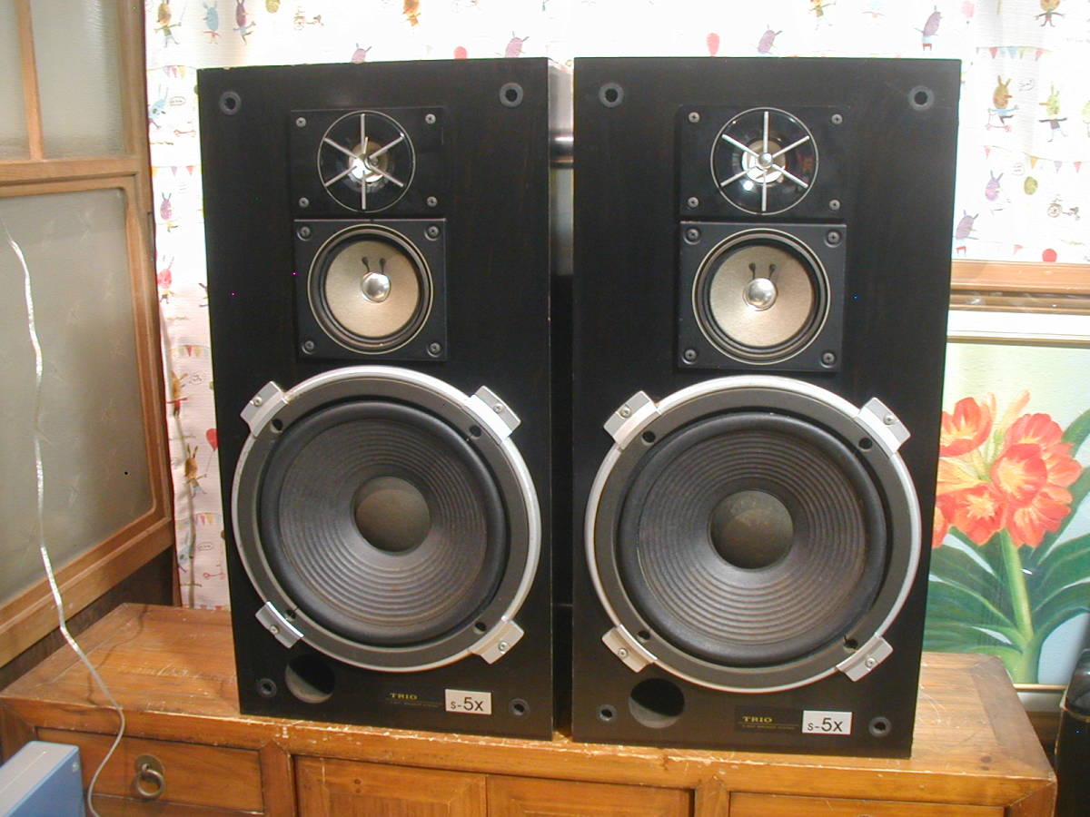 Yahoo!オークション - TRIO S-5X ペアスピーカー SPEAKER SYSTEM 最大
