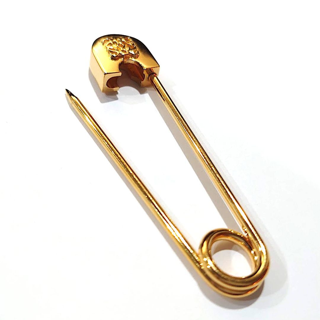 レア 】LOEWE ロエベ ピン ブローチ アナグラム 安全ピン アクセサリー