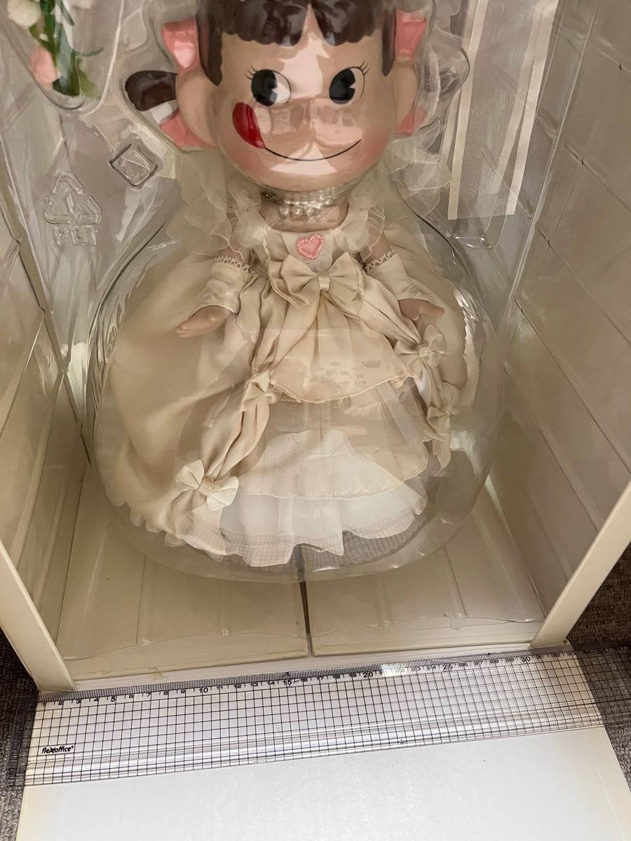 不二家のペコちゃん ビスクドール ウエディングペコちゃん 中古現状品