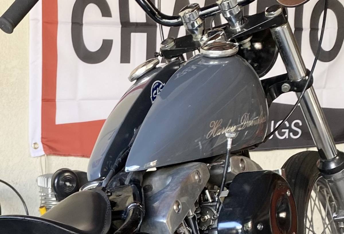 ガソリンタンク 分割タンク ハーレー ショベル 4速フレーム 5ガロン