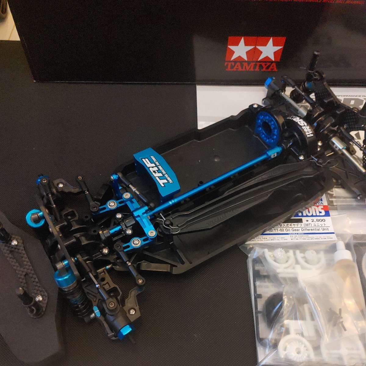 新品、未使用 TAMIYA TT-02 TYPE-SRX オプションパーツ含 タミヤ TT02