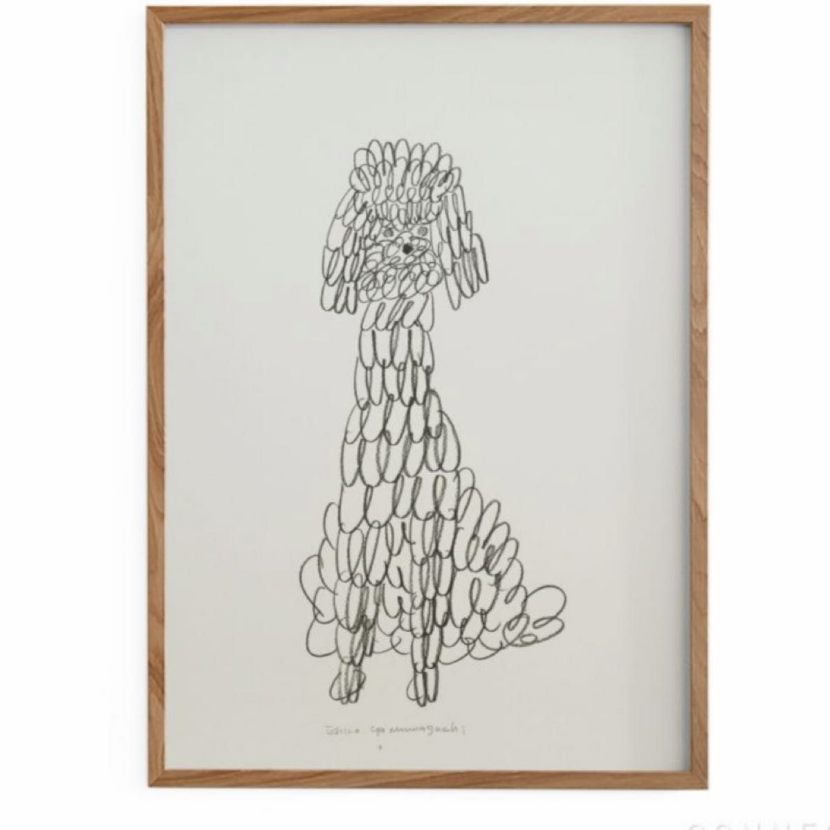 山口一郎 原画 額装 トイプードル Lサイズ｜Yahoo!フリマ（旧PayPay