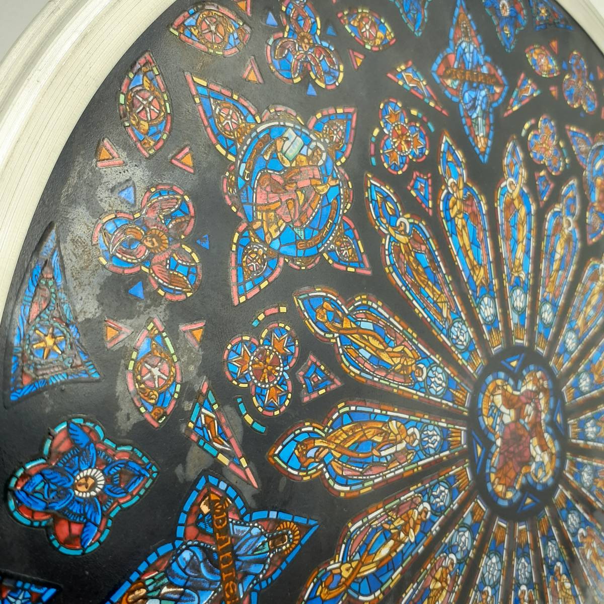 大判セント・ジョン・ザ・ディヴァイン大聖堂ステンドグラス バラ窓